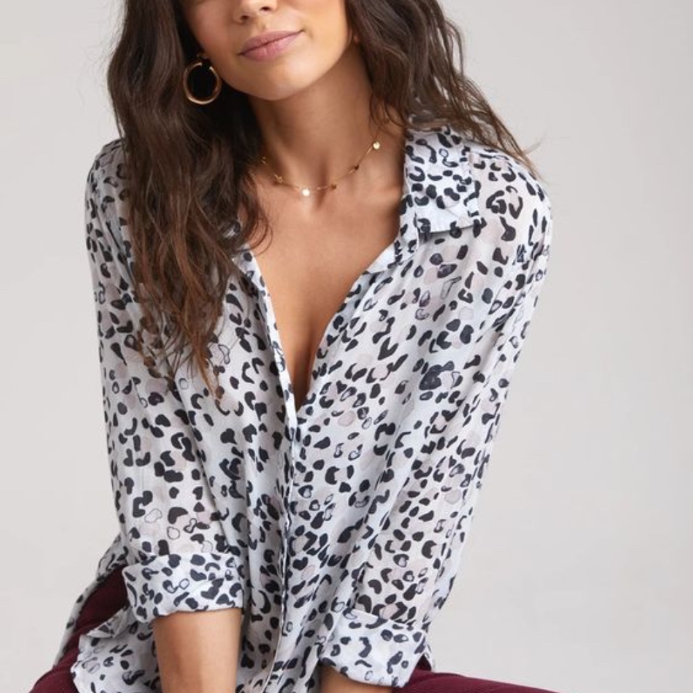 Never Worn Bella Dahl Long Sleeve Animal Print